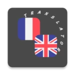 french - english translator android application logo